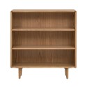 FOL105016 Low Solid Oak Bookcase - Manny
