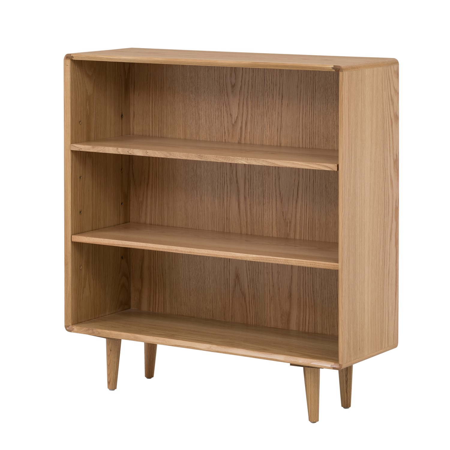 Read more about Low solid oak bookcase manny