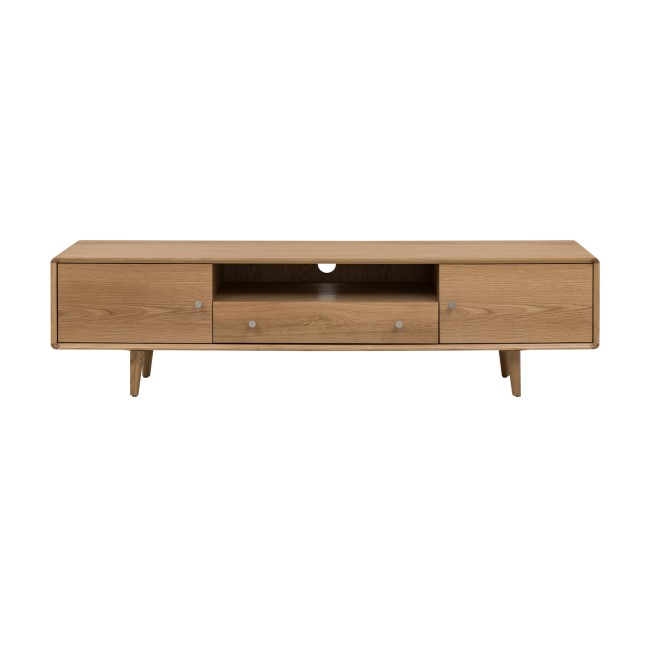 Large TV Stand with Storage in Solid Oak  - TV's up to 45" - Marny