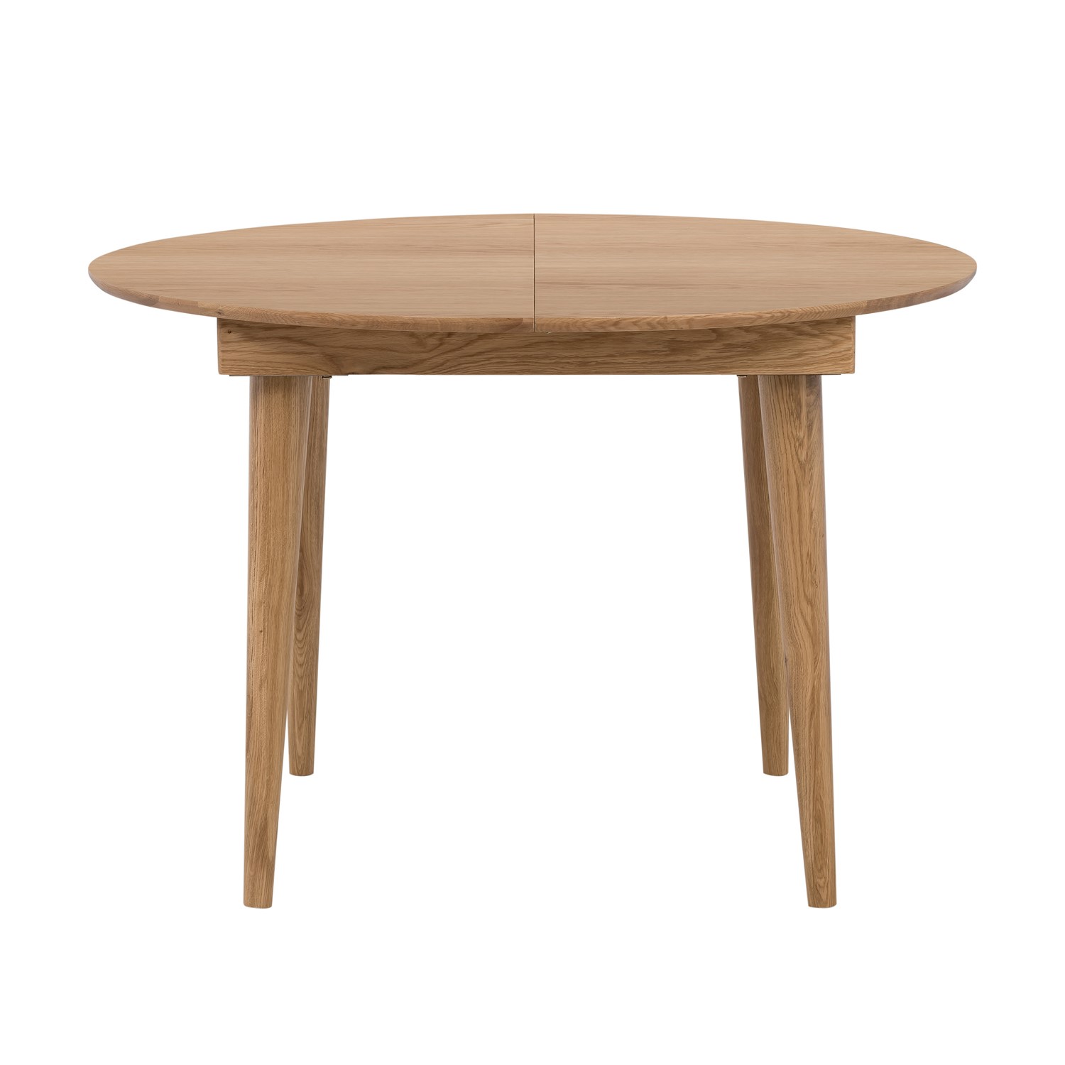 Photo of Solid oak round extendable dining table - seats 2-4 - marny
