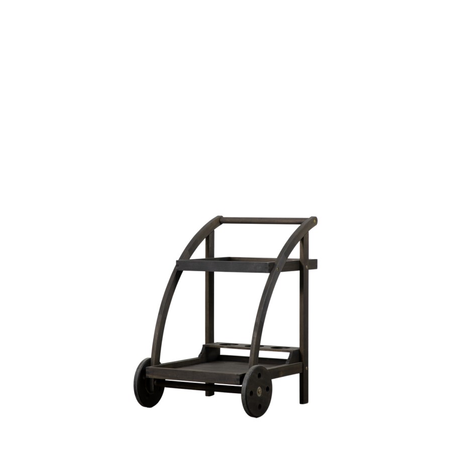 Caspian House Volos Black Drinks Trolley