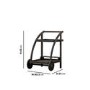 Caspian House Volos Black Drinks Trolley