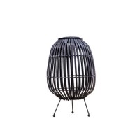 Caspian House Blakeney Black Solar LED Lantern 25 x 40cm