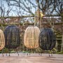 Caspian House Blakeney Black Solar LED Lantern 25 x 40cm