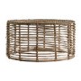 Small Brown Rattan Round Nest of 3 Coffee Tables - Caspian House