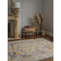 Large Distressed Persian Multicoloured Rug - 290 x 200 cm - Flores