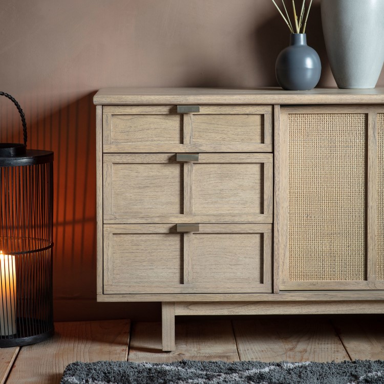 Large Oak Sideboard with Drawers - Kyoto