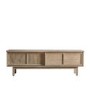 GRADE A2 - Wide Oak TV Stand with Storage - TV's up to 55" - Kyoto