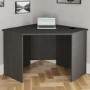 Dark Grey Wooden Corner Desk - Denver
