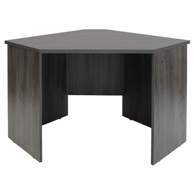 Dark Grey Wooden Corner Desk - Denver