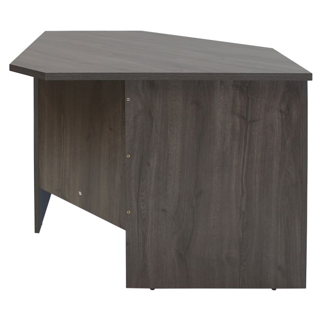 Dark Grey Wooden Corner Desk - Denver