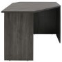 Dark Grey Wooden Corner Desk - Denver