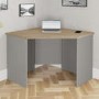 Light Grey Wooden Corner Desk - Denver