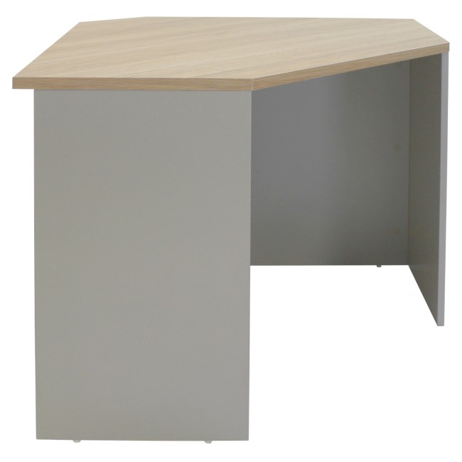 Light Grey Wooden Corner Desk - Denver