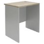 Small Light Grey and Oak Office Desk - Denver