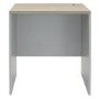 Small Light Grey and Oak Office Desk - Denver