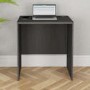 GRADE A1 - Small Dark Grey Washed Oak Office Desk - Denver