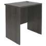 GRADE A1 - Small Dark Grey Washed Oak Office Desk - Denver