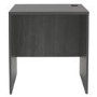 GRADE A1 - Small Dark Grey Washed Oak Office Desk - Denver