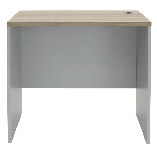 Small Light Grey and Oak Desk - Denver