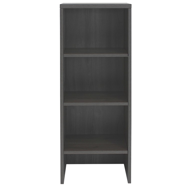 Narrow Dark Grey Wall Mounted Bookcase - Denver