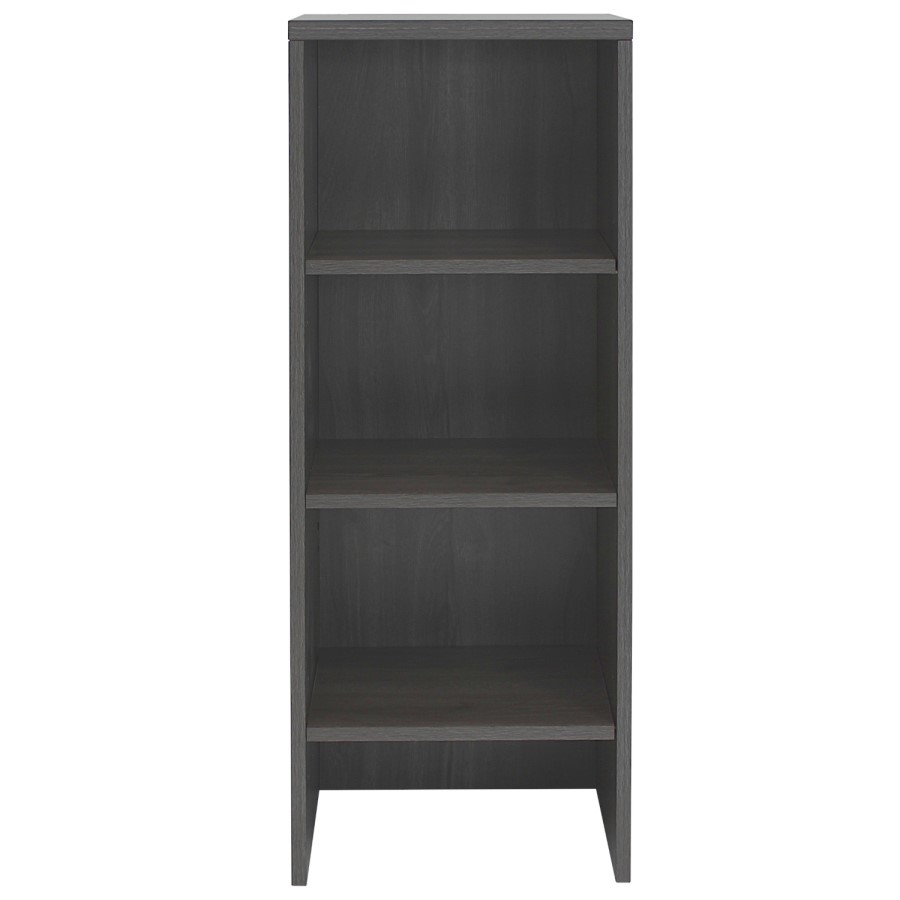 Narrow Dark Grey Wall Mounted Bookcase - Denver