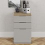 GRADE A1 - Denver Filing Cabinet - Light Grey