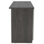 Denver 2 Door Cupboard - Smoked Oak with Stone Front