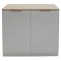 Denver 2 Door Cupboard - Light Grey