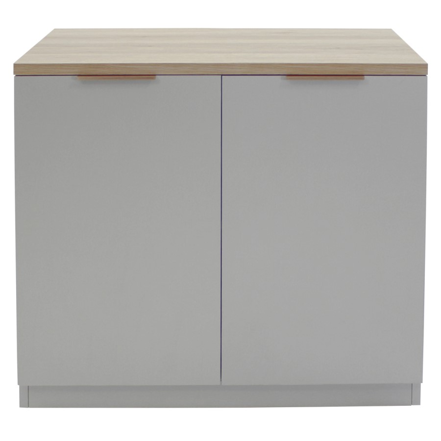 Denver 2 Door Cupboard - Light Grey