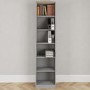 Denver Tall Narrow Bookcase - Light Grey