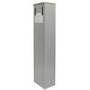 Denver Tall Narrow Bookcase - Light Grey