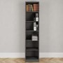Denver Tall Narrow Bookcase - Smoked Oak