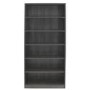 Tall Dark Grey Bookcase with Adjustable Shelves - Denver