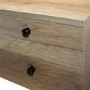 Light Oak Effect Office Desk with 5 Drawers - Denver