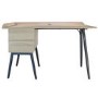 Light Oak Office Desk with Drawers - Denver