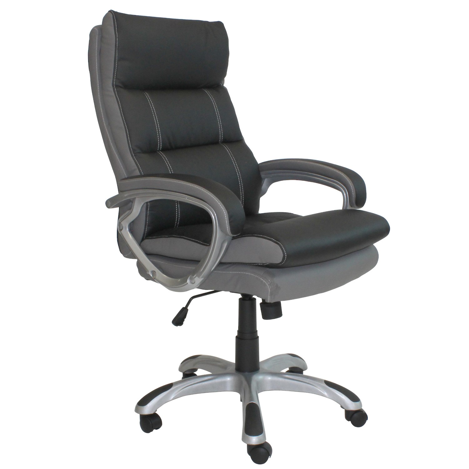 Denver Grey Padded Office Chair Furniture123