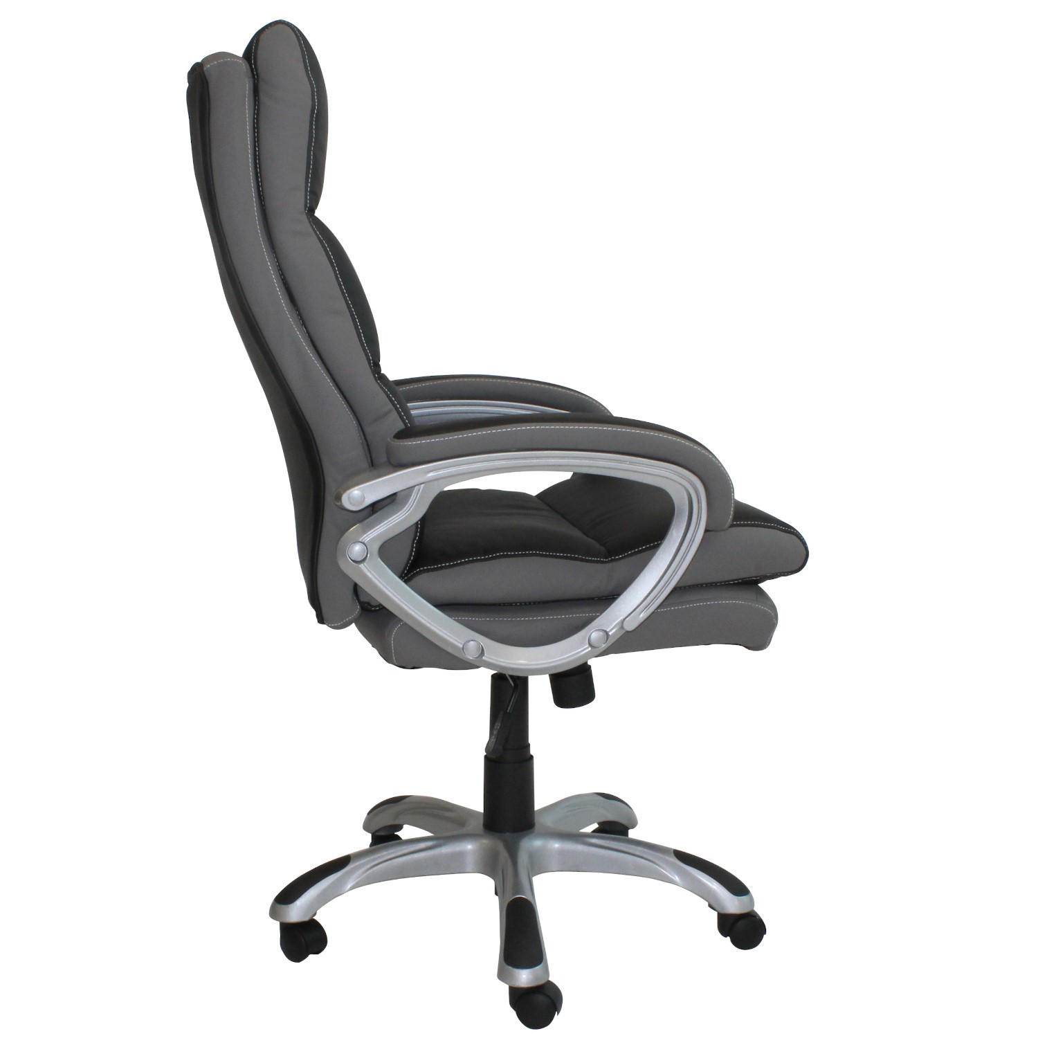 Denver Grey Padded Office Chair Furniture123