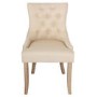 Set of 2 Beige Dining Chairs