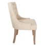 Set of 2 Beige Dining Chairs