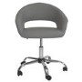 Grey PU Leather Tub Office Chair - Denver