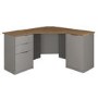 Light Grey Corner Desk 1 Door Cabinet & Filing Cabinet Set - Denver
