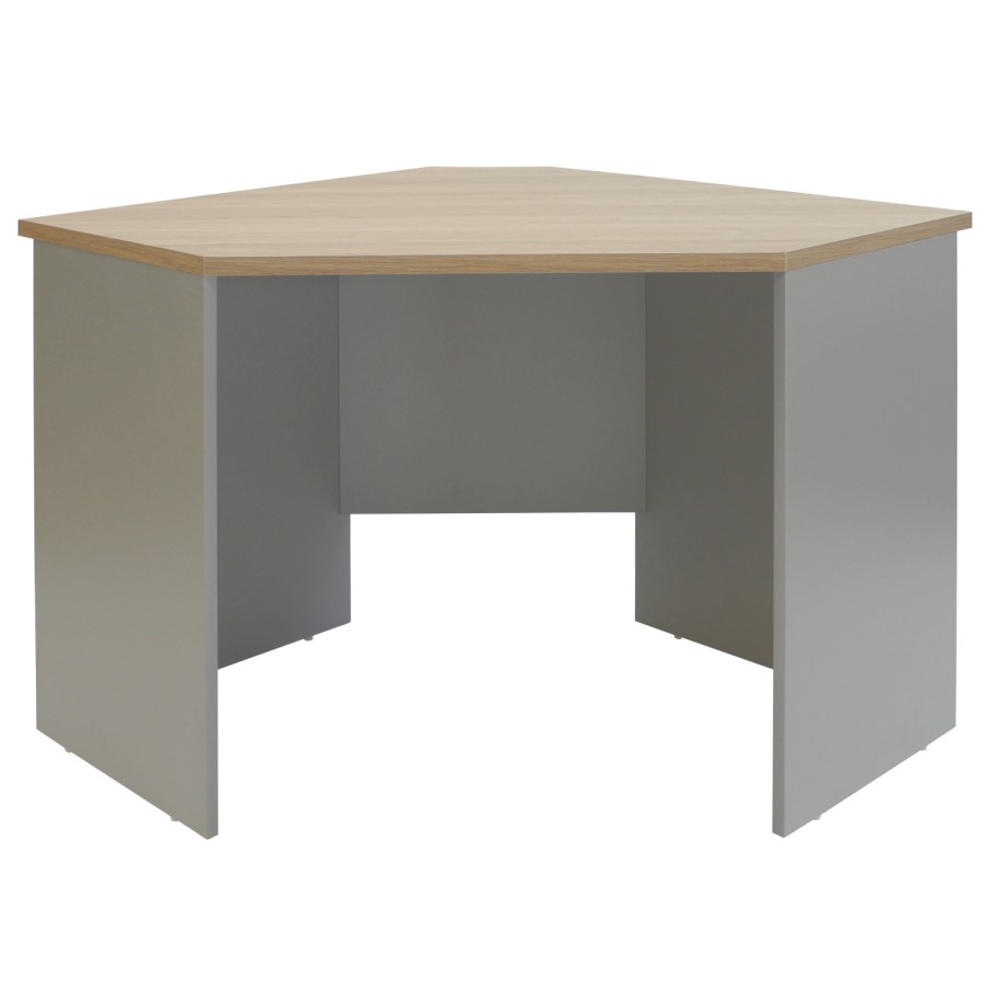 Light Grey Corner Desk 1 Door Cabinet & Filing Cabinet Set - Denver