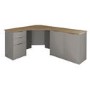 Light Grey Corner Desk 2 Door Cabinet & Filing Cabinet Set - Denver