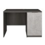 Smoked Oak Small Desk & 1 Door Cabinet Set - Denver