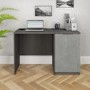 Smoked Oak Small Desk & 1 Door Cabinet Set - Denver