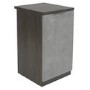 Smoked Oak Small Desk & 1 Door Cabinet Set - Denver