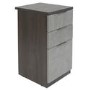 Smoked Oak Small Desk & Filing Cabinet Set -  Denver