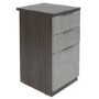 Smoked Oak Medium Desk 1 Door Cabinet Filing Cabinet & Wide Bookcase Set - Denver