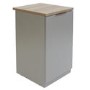 Light Grey Medium Desk 1 Door Cabinet Filing Cabinet & 2 Bookcase Set - Denver